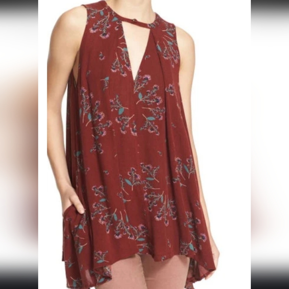 Free People Tree Swing Sleeveless Tunic